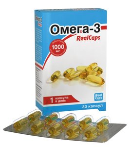 Омега-3 Реалкапс капс. 1400мг №30
Омега-3 Реалкапс капс. 1400мг №30