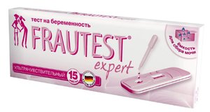 Тест на беременность Фраутест Эксперт в кассете с пипеткой №1