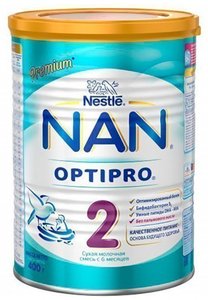 Купить Нан 2 Оптипро молочная смесь с пробиотиками с 6 мес. 400г, Нестле