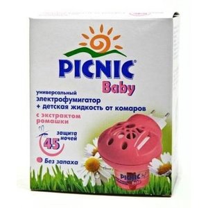 

Пикник Беби фумигатор + жидкость от комаров 45 ночей