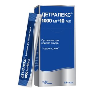 Детралекс сусп. д/приема внутрь саше 1000мг/10мл №15