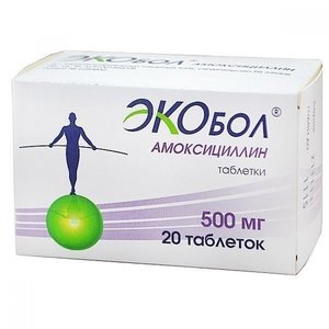 

Амоксициллин Экобол таб. 500мг №20