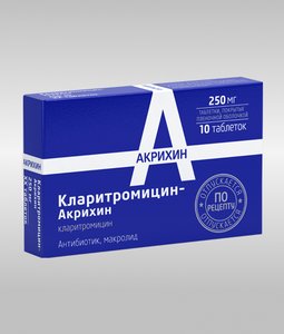 

Кларитромицин-Акрихин таб. п/о 250мг №10