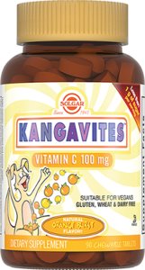 Солгар Кангавитес с витамином С д/детей апельсин таб. №90