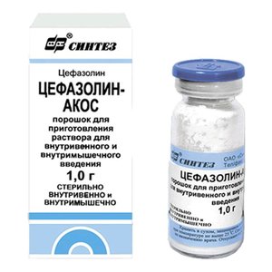 

Цефазолин-Акос пор в/в и в/м 1г №50 (для ЛПУ)