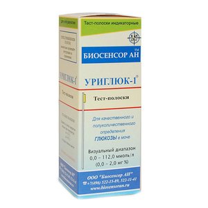 

Тест-полоски Уриглюк-1 д/опред глюкозы в моче №50