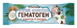 

Гематоген Витатека Кокос в шоколаде 40г