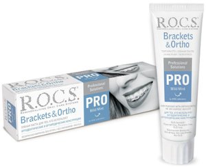 З/паста Рокс Про для брекет-систем 135г зубная паста r o c s pro brackets