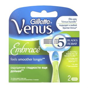 Кассета Gillette Venus Embrace д/станк бритв жен №2 gillette сменные кассеты для бритья venus smooth
