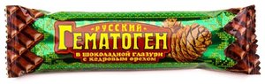 Гематоген Русский Кедровый орех в шоколаде 40г