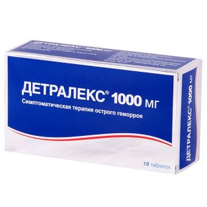 Детралекс таб. п/о 1000мг №18