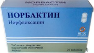 Норбактин таб. п/о 400мг №20 норфлоксацин таб п о 400мг 20