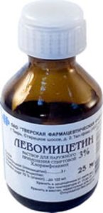 Левомицетин 3% 25мл левомицетин раствор для наружного применения спиртовой 1% 25мл