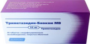 Триметазидин-Биоком МВ таб. п.о 35мг №30 триметазидин акос мв таблетки с модифиц высвобожд п о 35мг 120шт