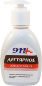 911 Мыло жидкое дегтярное антибак. 250мл