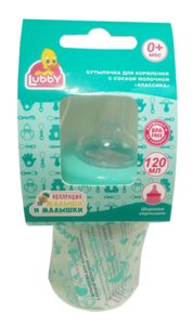 

Лабби Бутылочка соска силикон широкое горло Классика 0м+ 120мл (20155)