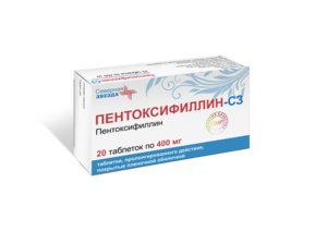 Пентоксифиллин-СЗ таб. пролонг. п/о 400мг №20