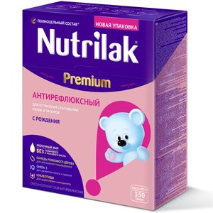 Нутрилак Премиум Антирефлюкс смесь сухая молочная 350г нан 2 оптипро молочная смесь с пробиотиками с 6 мес 400г