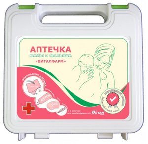 

Аптечка Виталфарм Матери и ребенка пластик тип 10/2