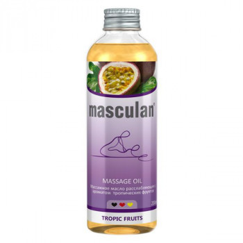 Маскулан Масло массажное расслабляющее Тропические фрукты 200мл масло для тела лимонный блюз 50 301 5000 мл