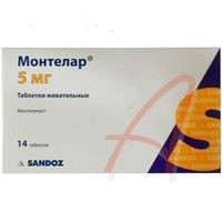 Монтелар таб. жев. 5мг №14