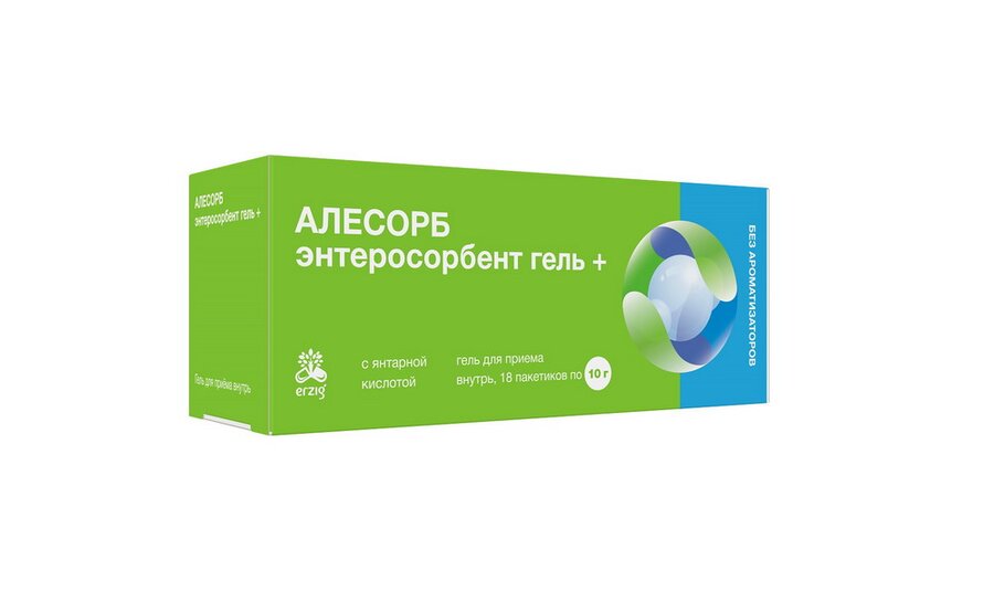 Алесорб энтеросорбент гель д/приема внутрь б/аромата 10г №18 в Медведово