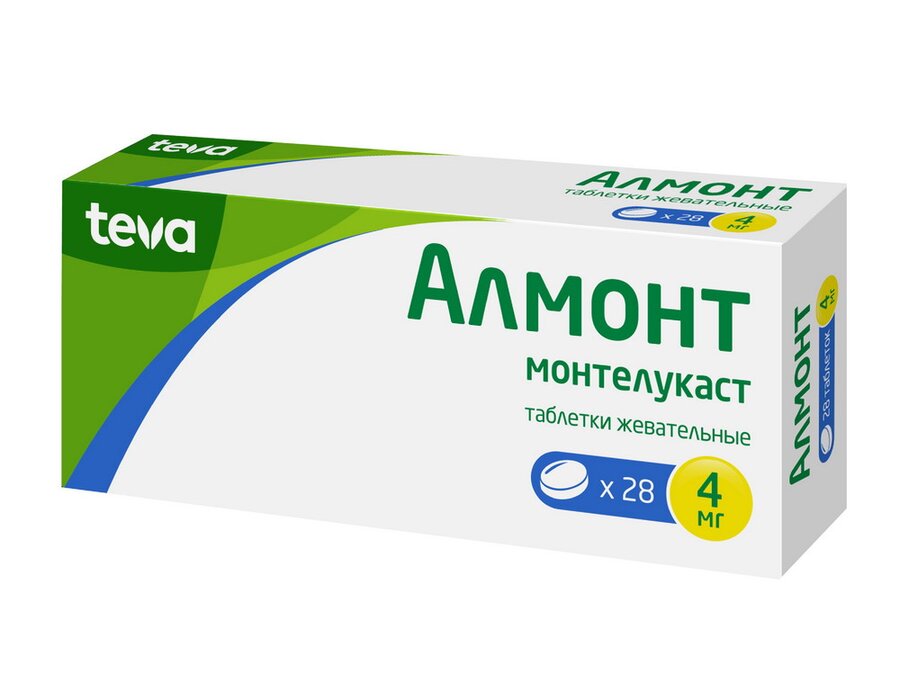 Алмонт таб. п/о 4мг №28