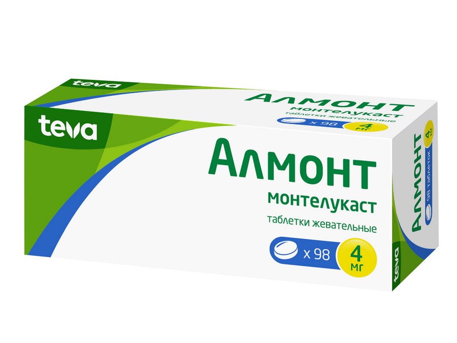 Алмонт таб. п/о 4мг №98 в Нововоронеже