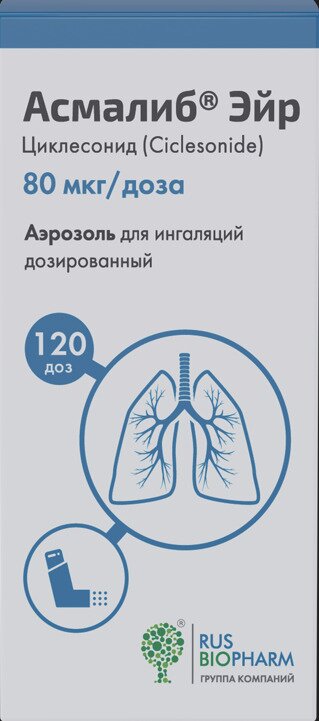 Асмалиб Эйр аэроз. д/ингал. дозир. 80мкг/доза 120доз в Воронеже