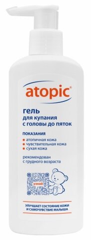 Атопик гель д/купания с головы до пяток 250мл