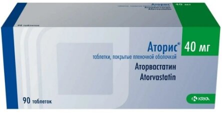 Аторис таб. п/п/о 40мг №90