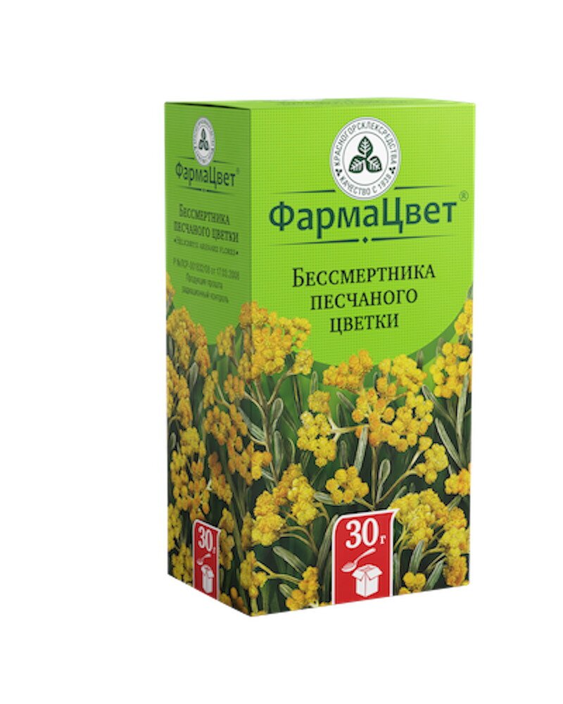 Бессмертника песчаного цветки 30г в Медведово