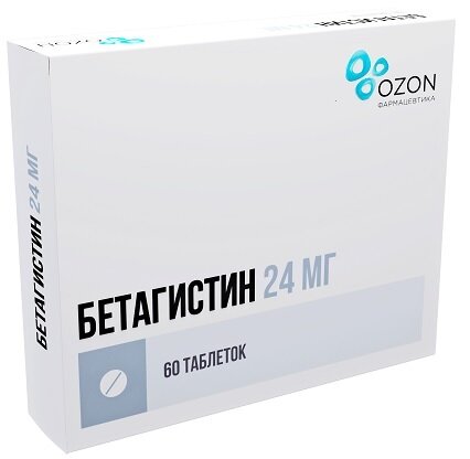 Бетагистин таб. 24мг №60 в Воронеже