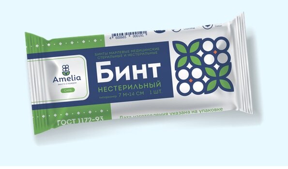 Бинт марлевый н/стер (7м х14см) Амелия в Нововоронеже