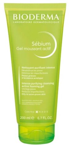 Биодерма Себиум гель очищающий интенсивного действия 200мл
