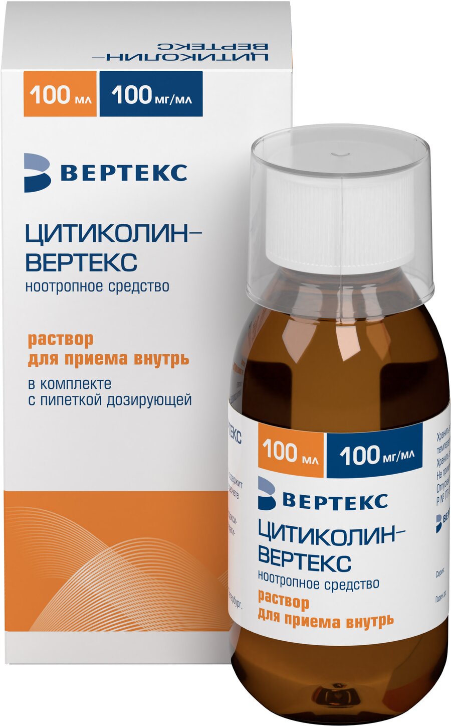 Цитиколин-Вертекс р-р д/приёма внутрь 100мг/мл 100мл в Обнинске