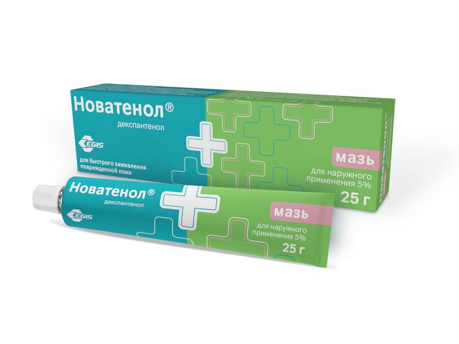 Д-Пантенол Новатенол Мазь 5% 25г Купить В Интернет-Аптеке «Алоэ.