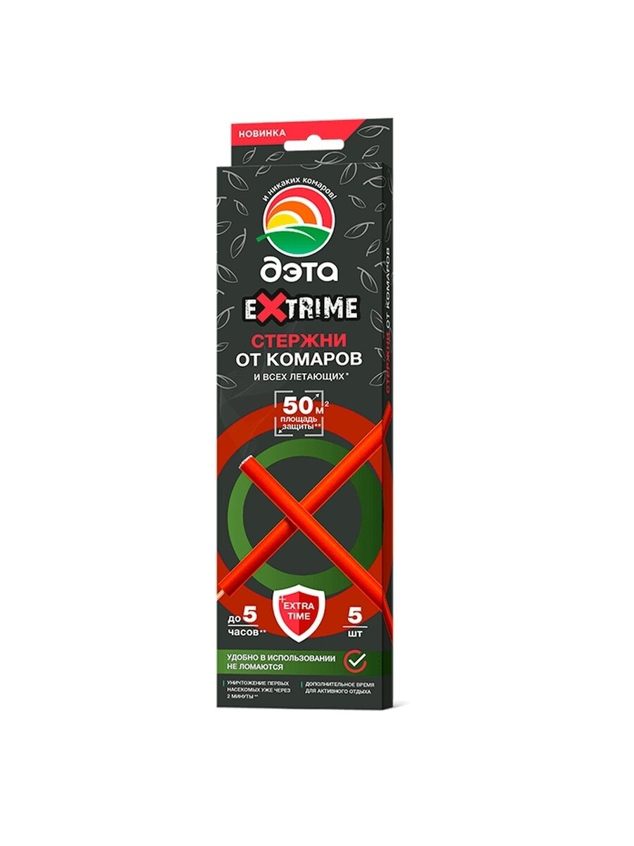 ДЭТА EXTRIME стержни от летающих насекомых 5 шт в Костроме