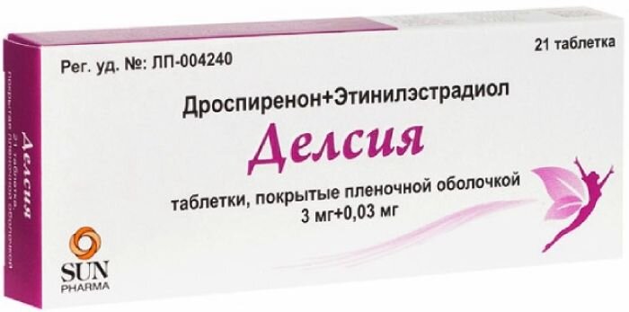 Делсия таб. п/о №21