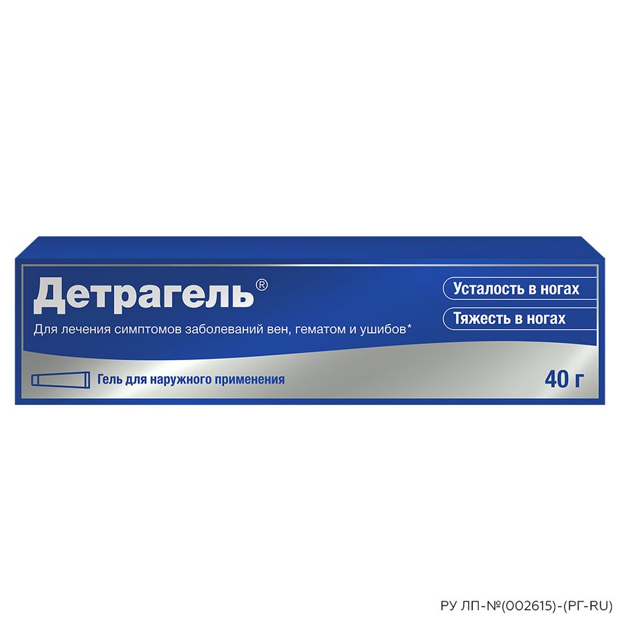 Детрагель гель д/наружного прим. 40г