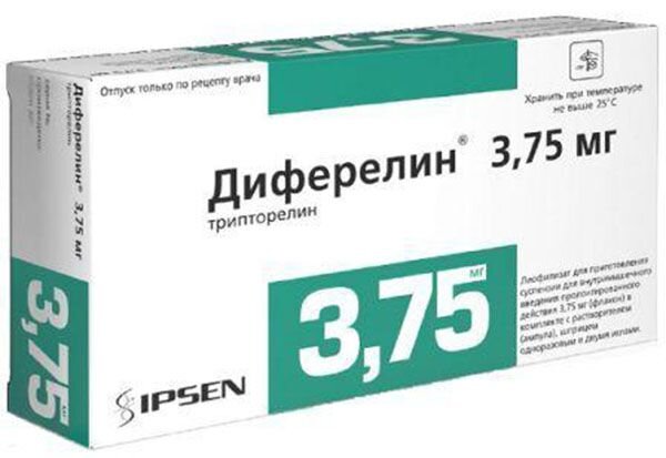 Диферелин лиоф. д/сусп. для в/м введ. пролонг. 3.75мг №1
