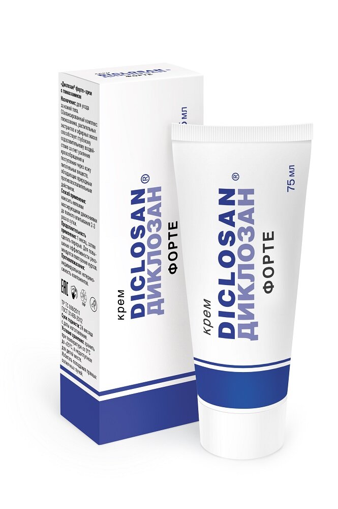 Диклозан форте крем с глюкозамином 75г (при отложении солей)