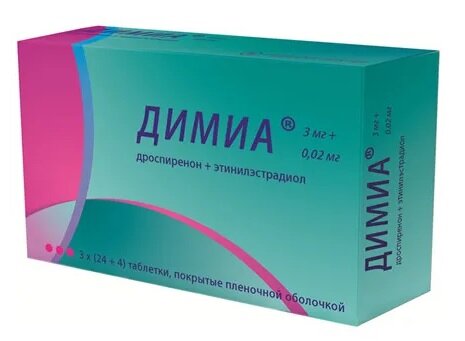 Димиа таб. 3мг+0.02мг №84 в Подольске