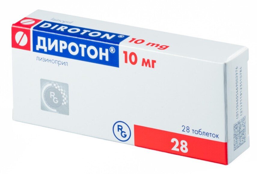 Диротон таб. 10мг №28 в Калуге