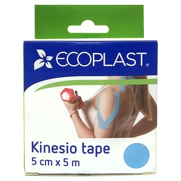 Экопласт кинезио тейп 5см*5м голубой bbalance кинезио тейп для лица super soft tape для чувствительной кожи бежевый