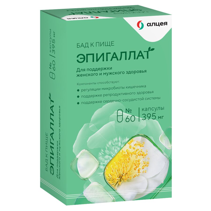 Эпигаллат капс. 395мг №60