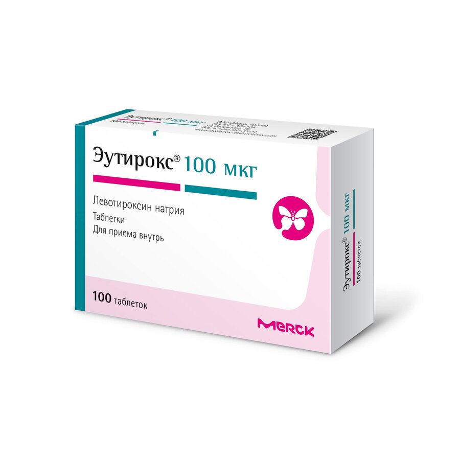 Эутирокс таб. 100мкг №100