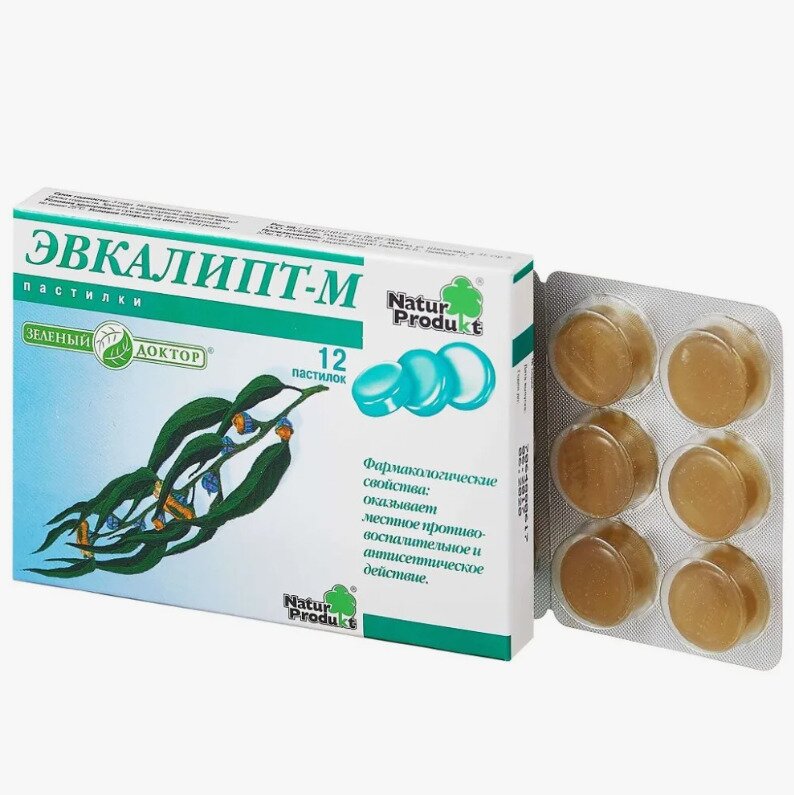 Эвкалипт Натур Продукт пастилки №12