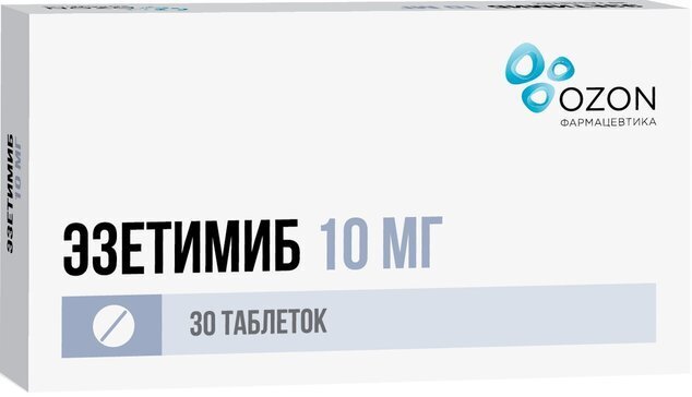 Эзетимиб таб. 10мг №30 в Телмана