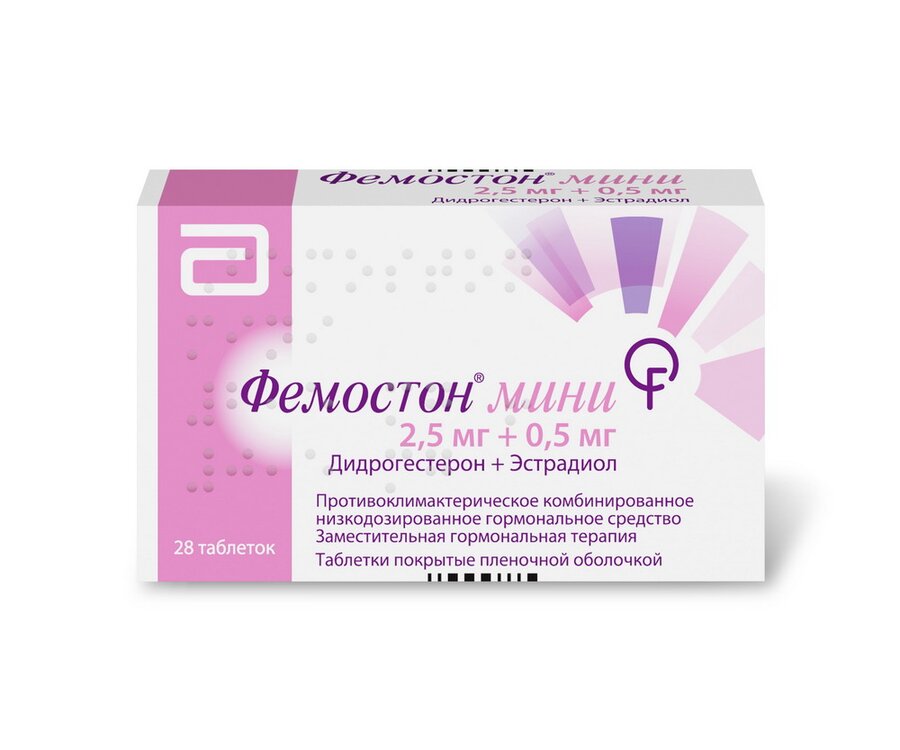 Фемостон Мини 2,5мг/0,5мг таб. п/о №28
